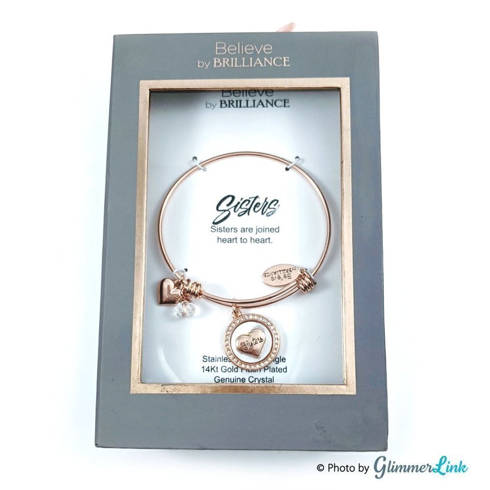 Sisters Believe by Brilliance Charms Bracelet